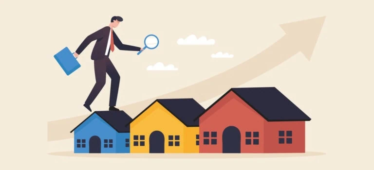 Investing, real estate, investment opportunity. Property speculation. investor home inspection.
